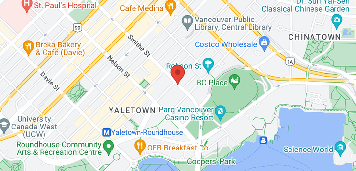 map of 1006 930 CAMBIE STREET